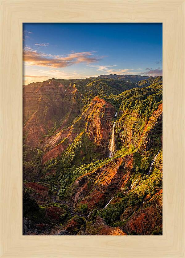 Waimea Canyon At Golden Hour