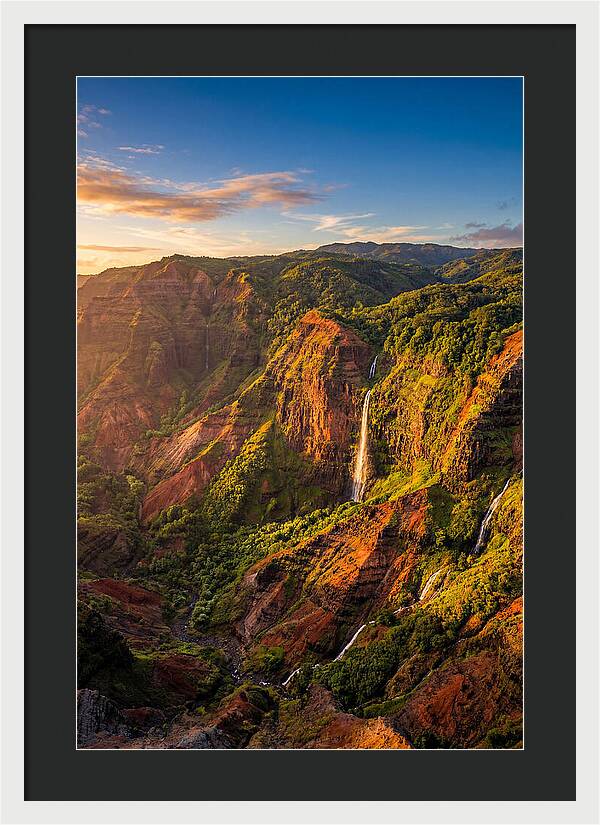Waimea Canyon At Golden Hour