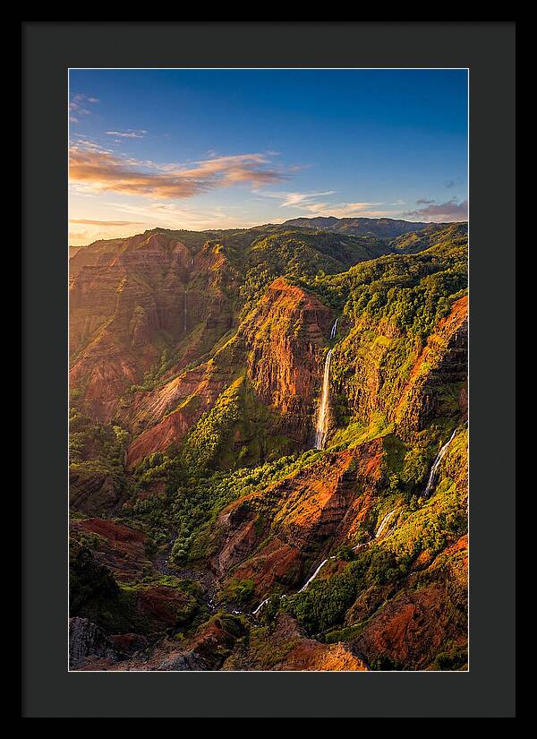Waimea Canyon At Golden Hour