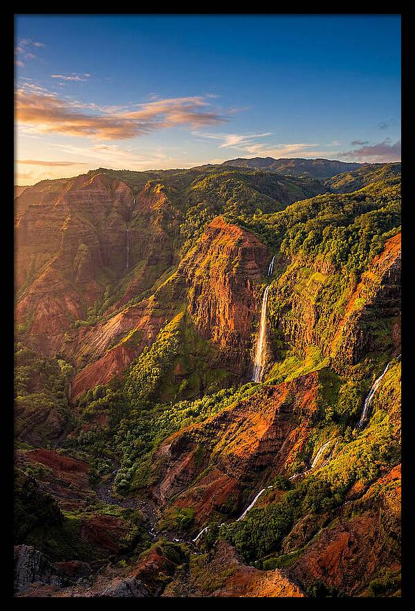 Waimea Canyon At Golden Hour