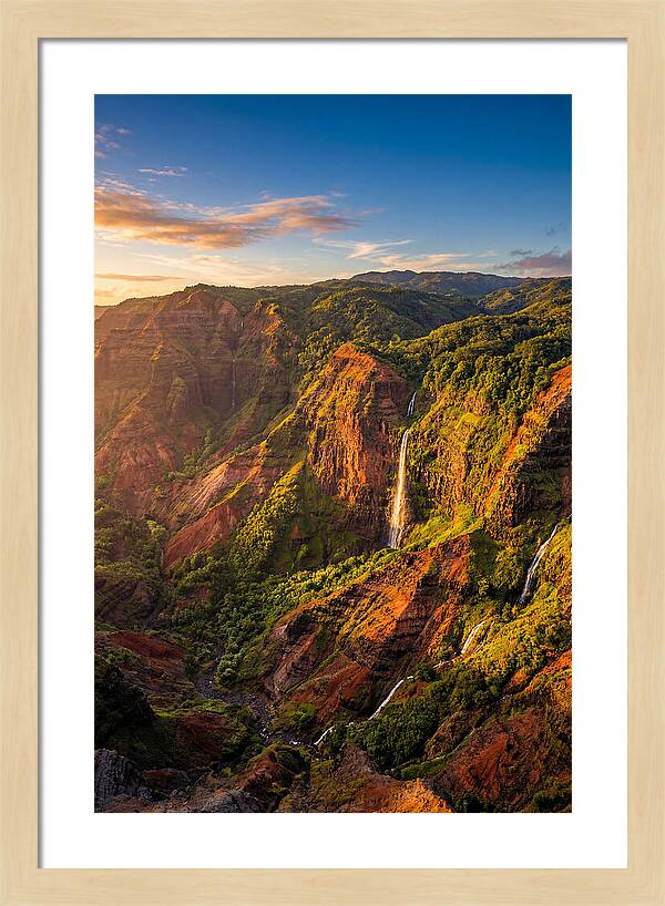 Waimea Canyon At Golden Hour