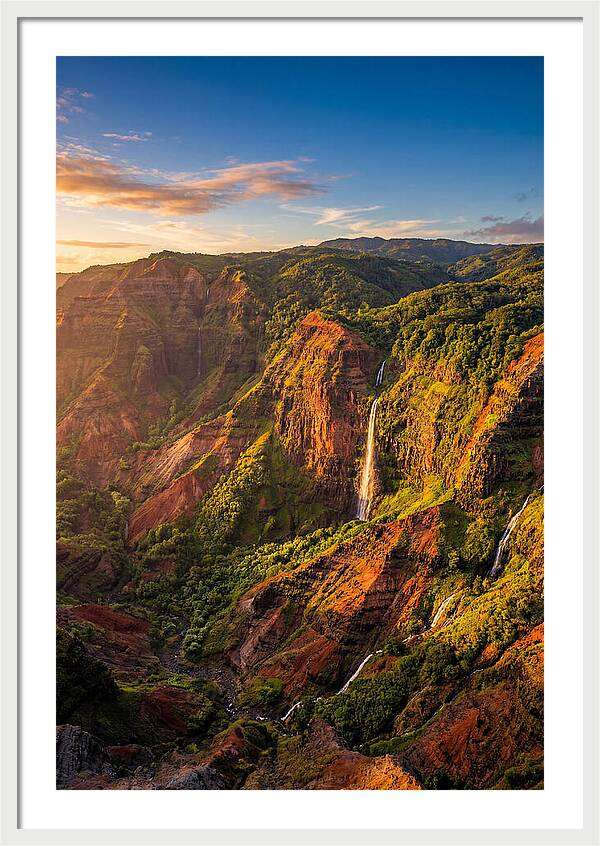 Waimea Canyon At Golden Hour