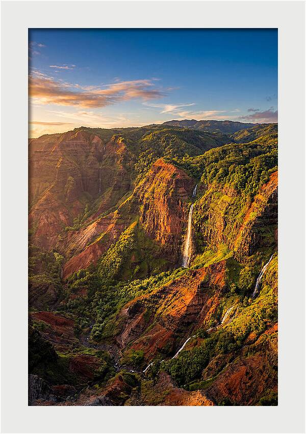 Waimea Canyon At Golden Hour