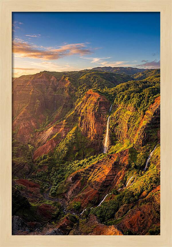 Waimea Canyon At Golden Hour
