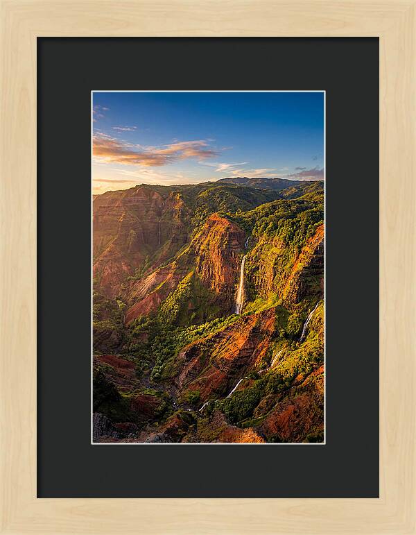 Waimea Canyon At Golden Hour