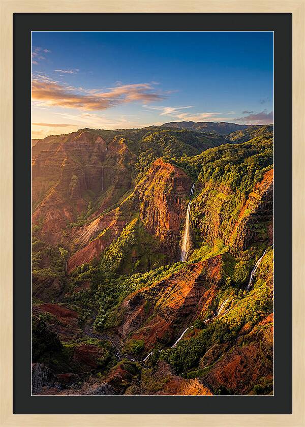 Waimea Canyon At Golden Hour