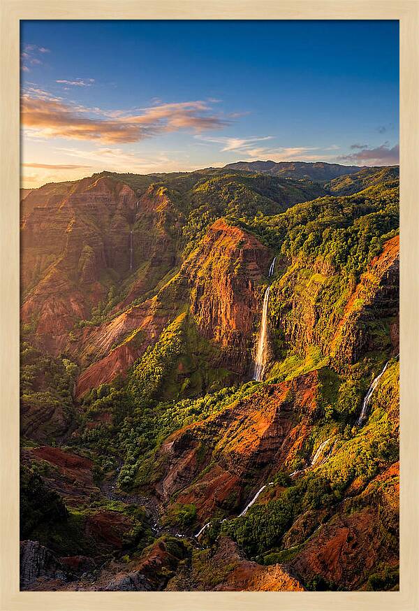 Waimea Canyon At Golden Hour