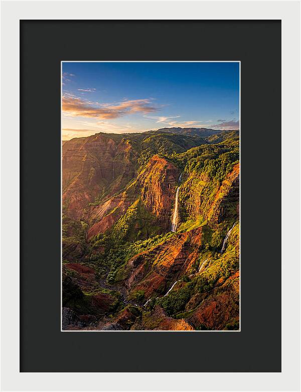 Waimea Canyon At Golden Hour