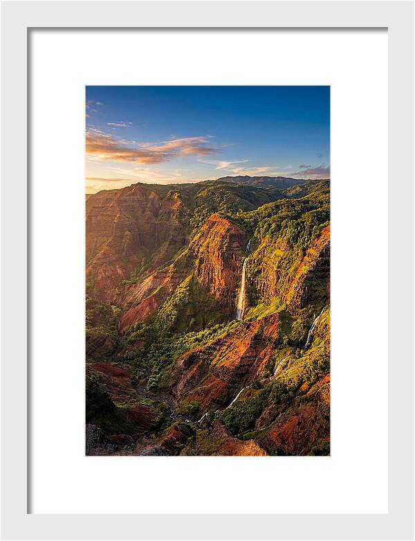 Waimea Canyon At Golden Hour