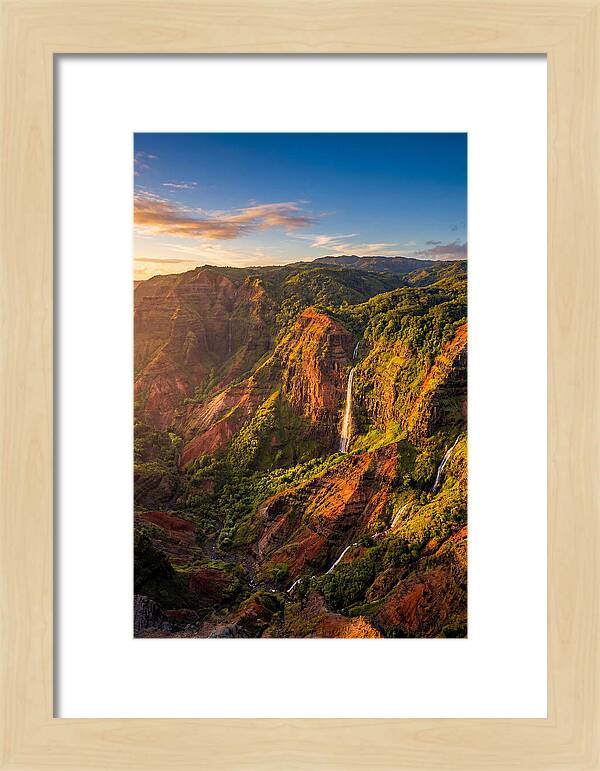 Waimea Canyon At Golden Hour