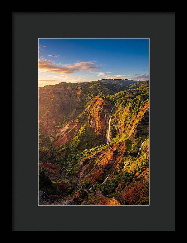 Waimea Canyon At Golden Hour