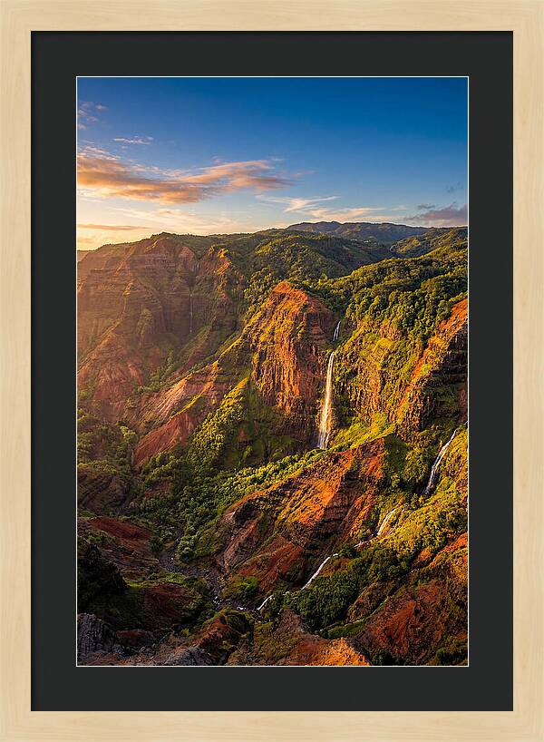 Waimea Canyon At Golden Hour