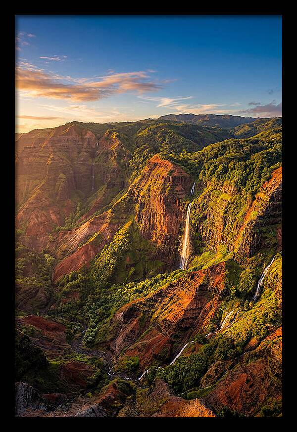 Waimea Canyon At Golden Hour