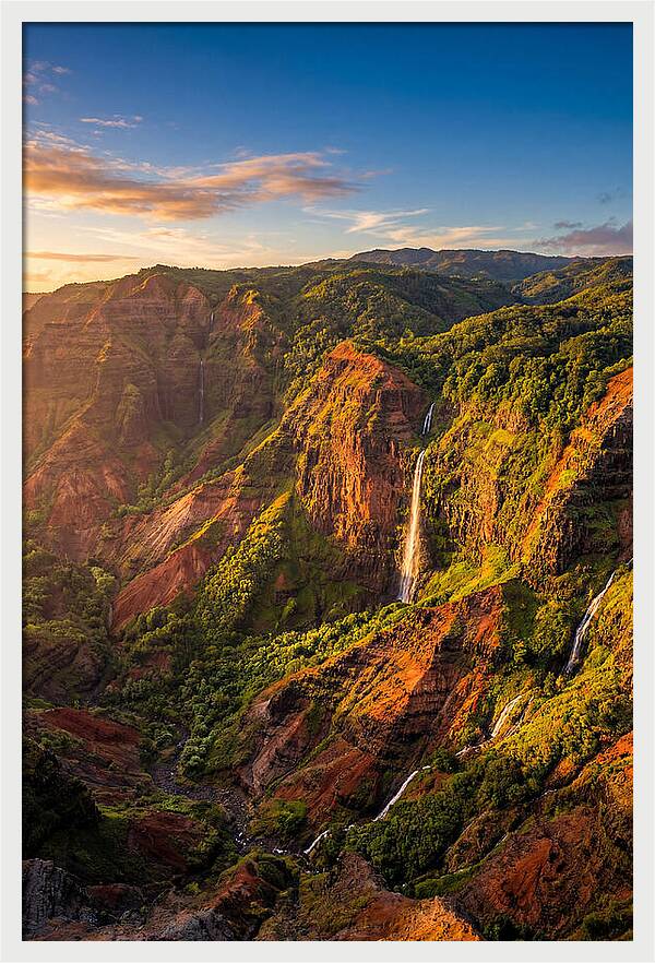 Waimea Canyon At Golden Hour