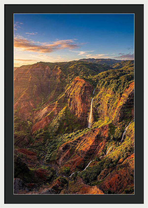 Waimea Canyon At Golden Hour
