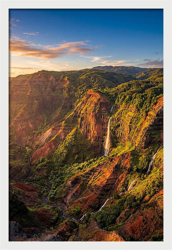 Waimea Canyon At Golden Hour