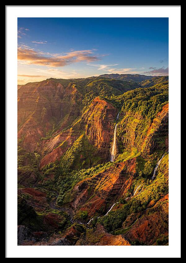 Waimea Canyon At Golden Hour