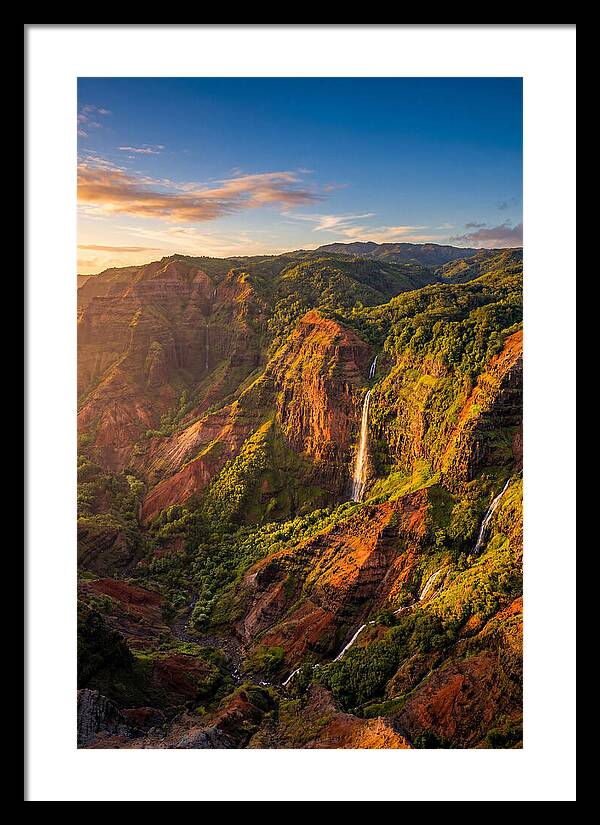 Waimea Canyon At Golden Hour