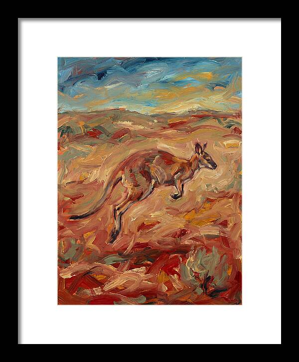 Wallaby In Motion