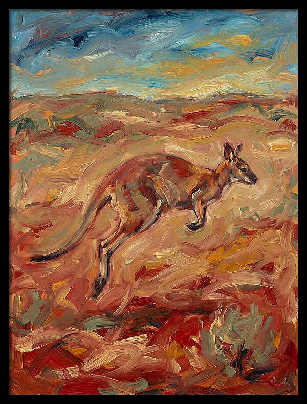 Wallaby In Motion