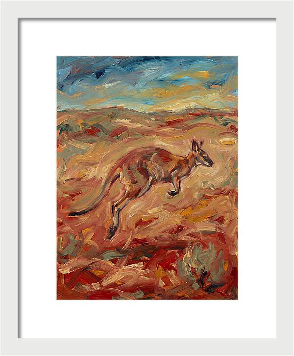 Wallaby In Motion