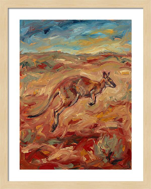 Wallaby In Motion