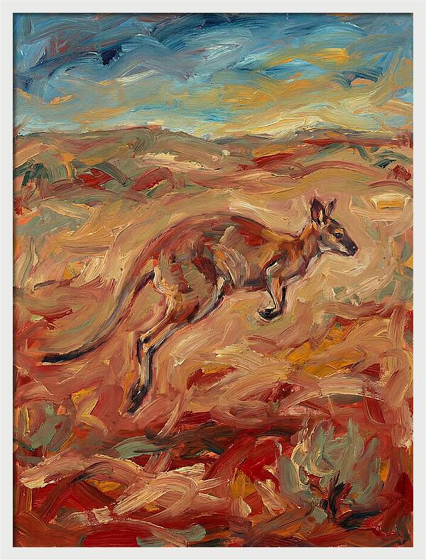 Wallaby In Motion