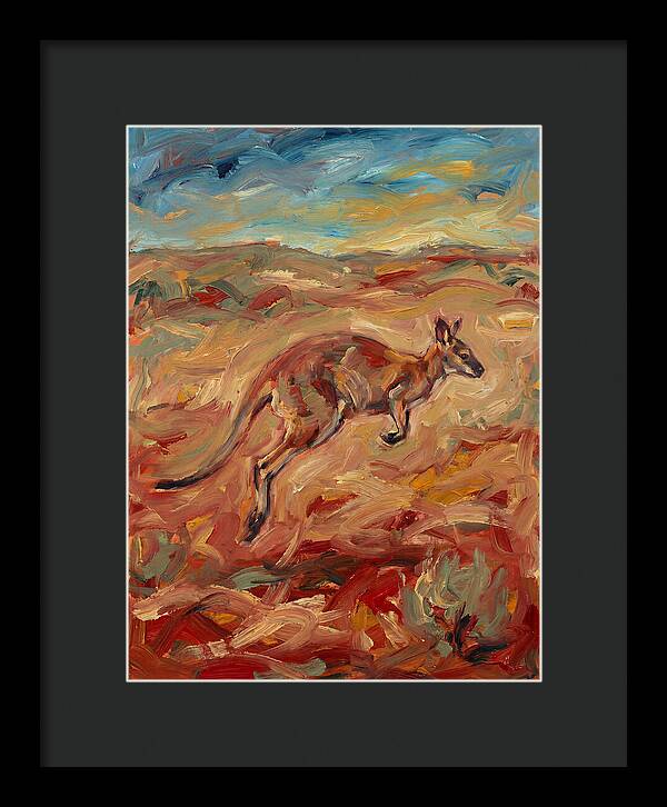 Wallaby In Motion
