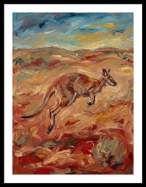 Wallaby In Motion