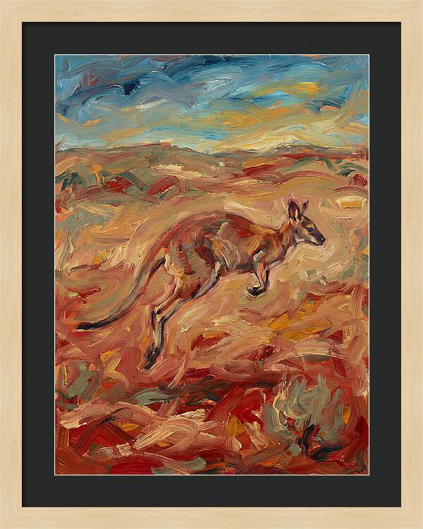 Wallaby In Motion