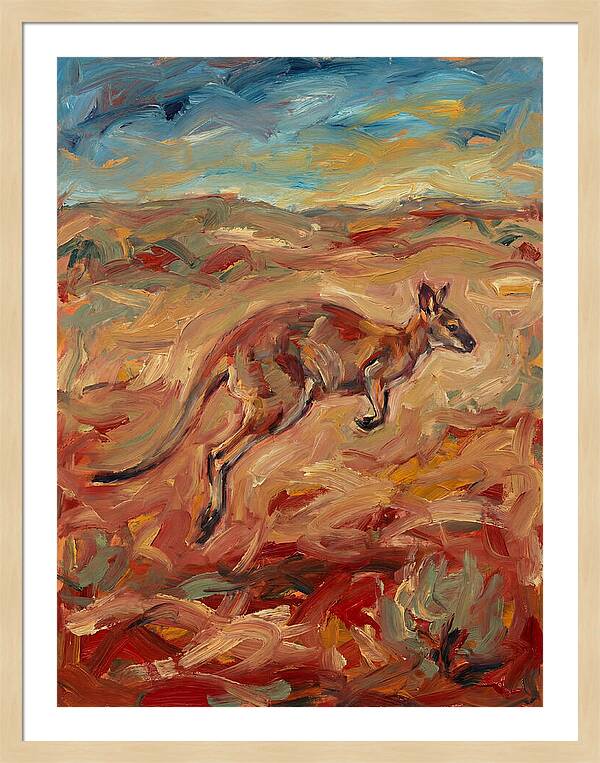 Wallaby In Motion