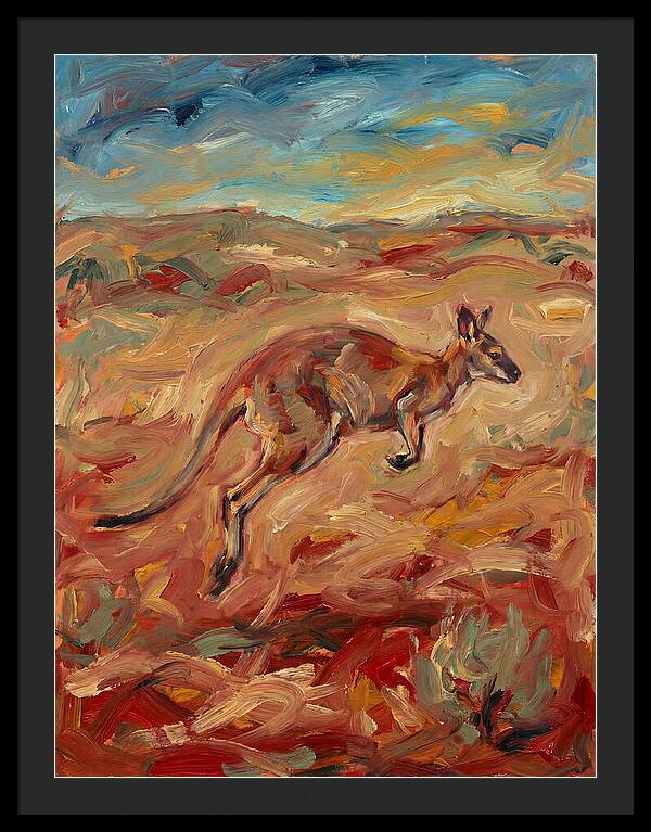 Wallaby In Motion