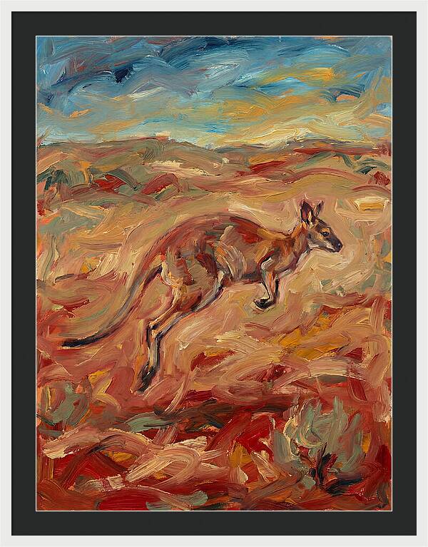 Wallaby In Motion