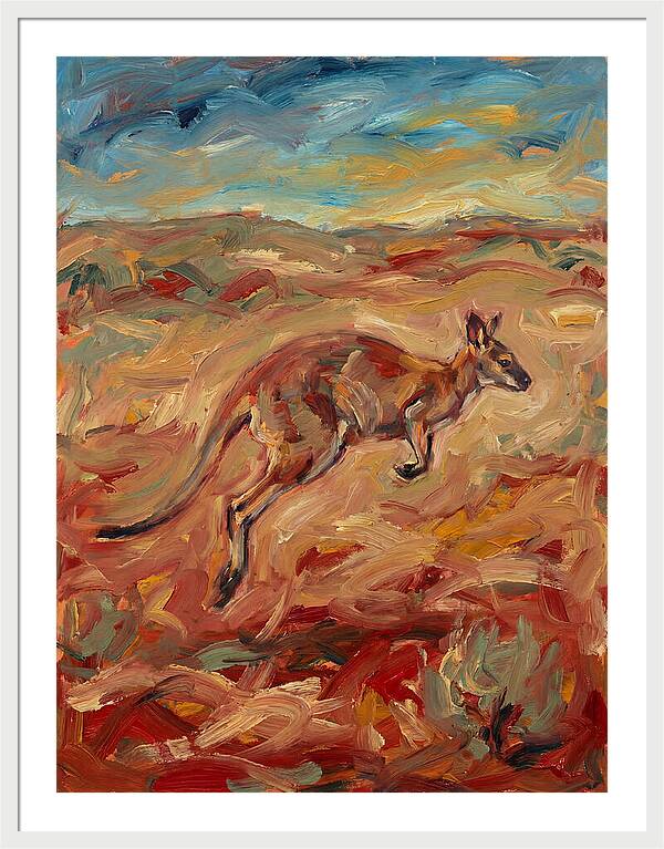 Wallaby In Motion