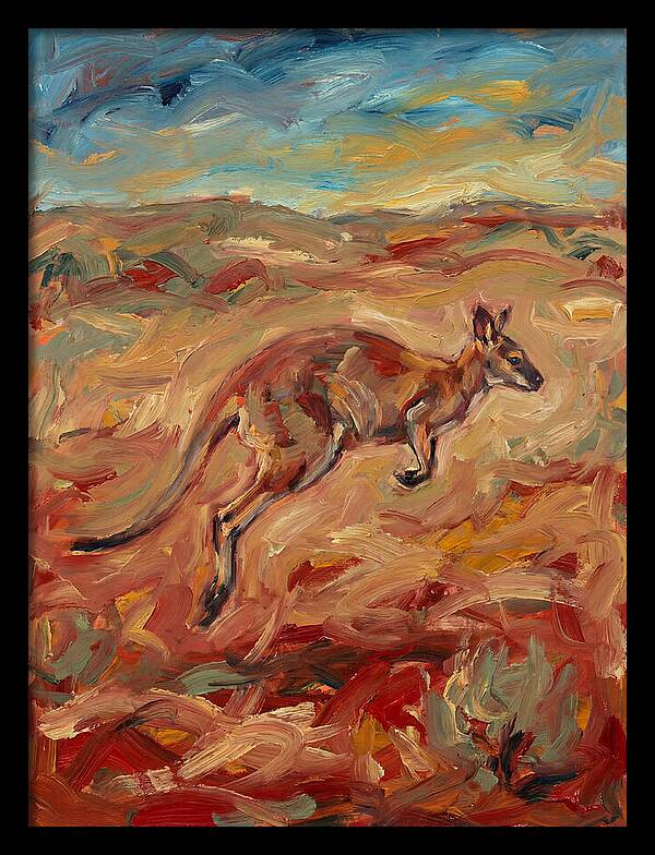 Wallaby In Motion