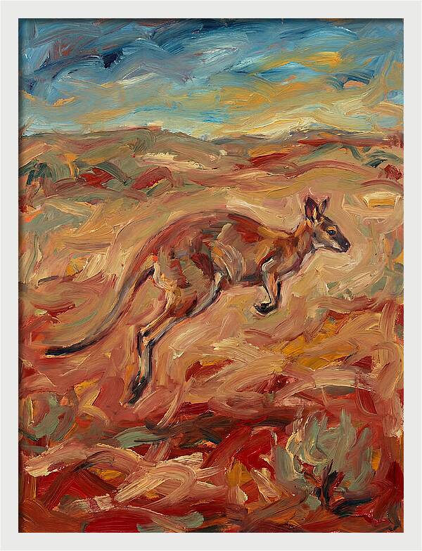 Wallaby In Motion