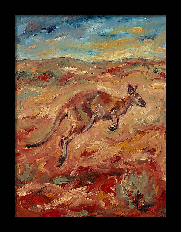 Wallaby In Motion