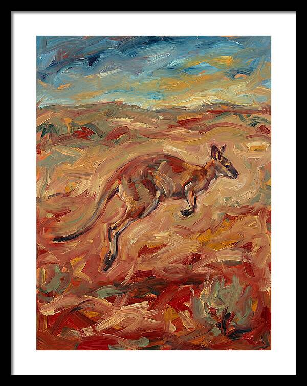 Wallaby In Motion