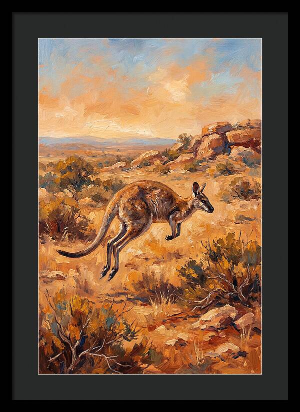 Wallaby On The Move
