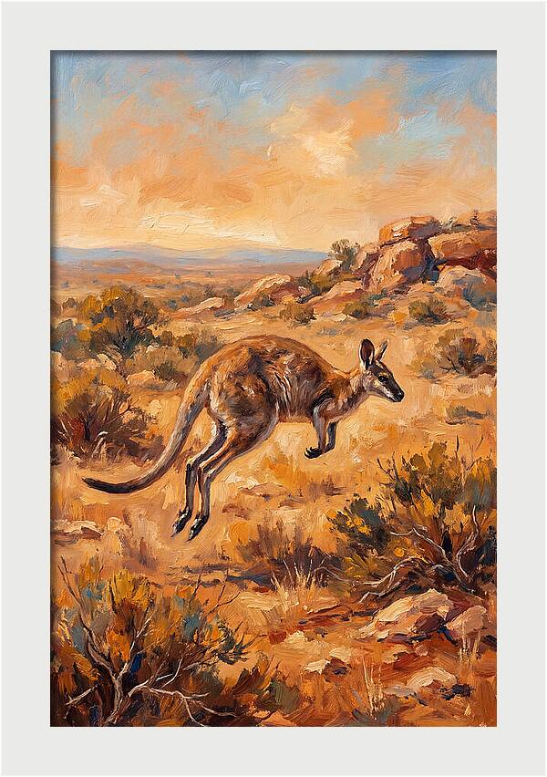 Wallaby On The Move