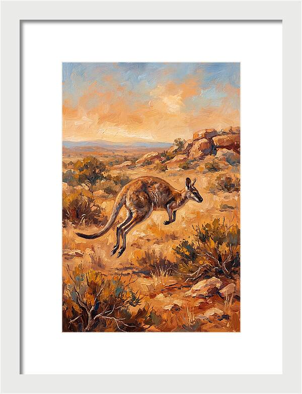 Wallaby On The Move