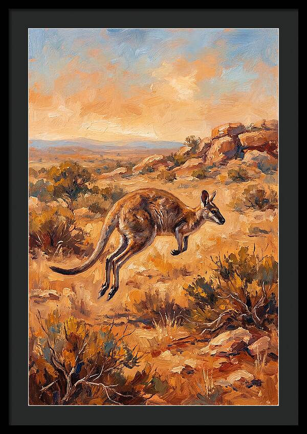 Wallaby On The Move