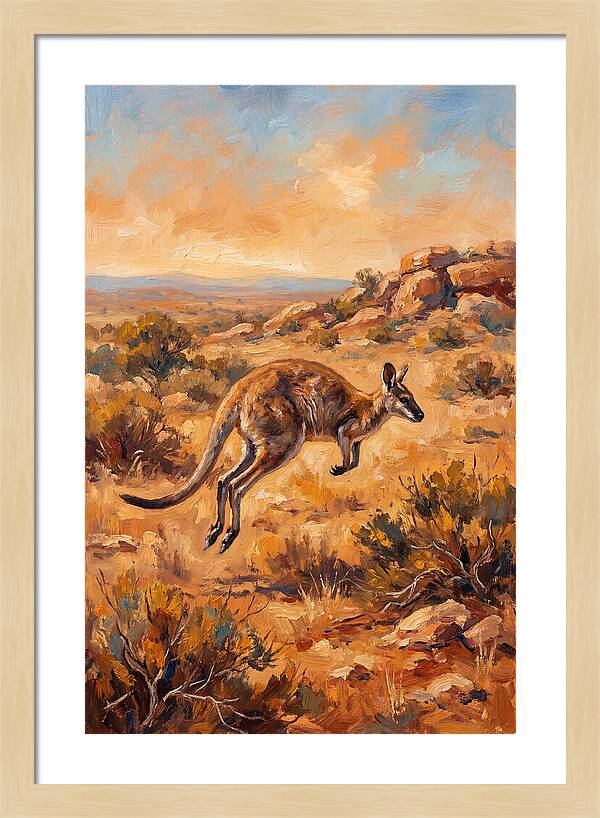 Wallaby On The Move