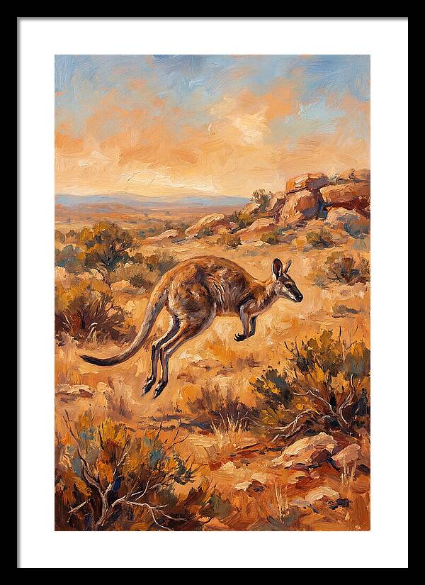 Wallaby On The Move