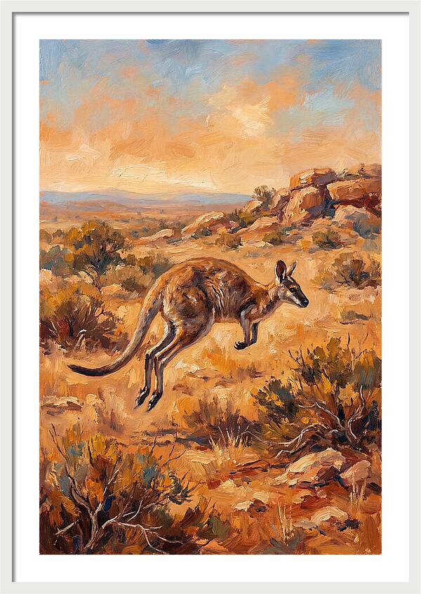 Wallaby On The Move