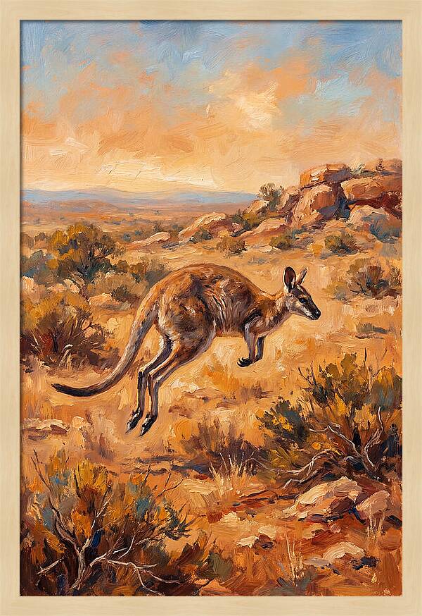 Wallaby On The Move