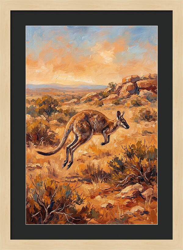 Wallaby On The Move