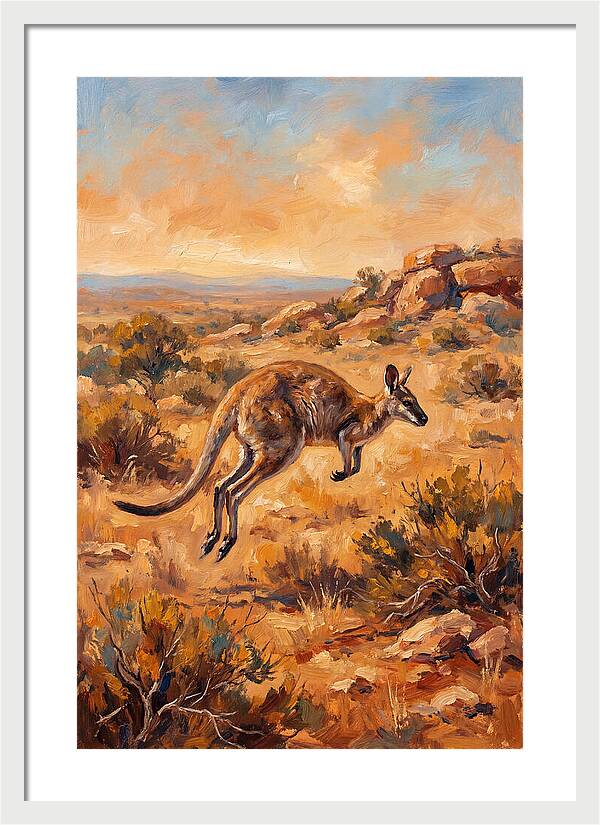 Wallaby On The Move