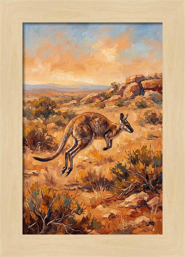 Wallaby On The Move