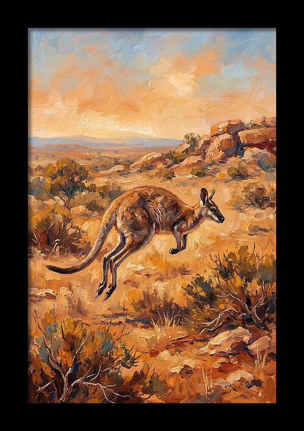 Wallaby On The Move